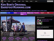 Tablet Screenshot of barefootrunning.com